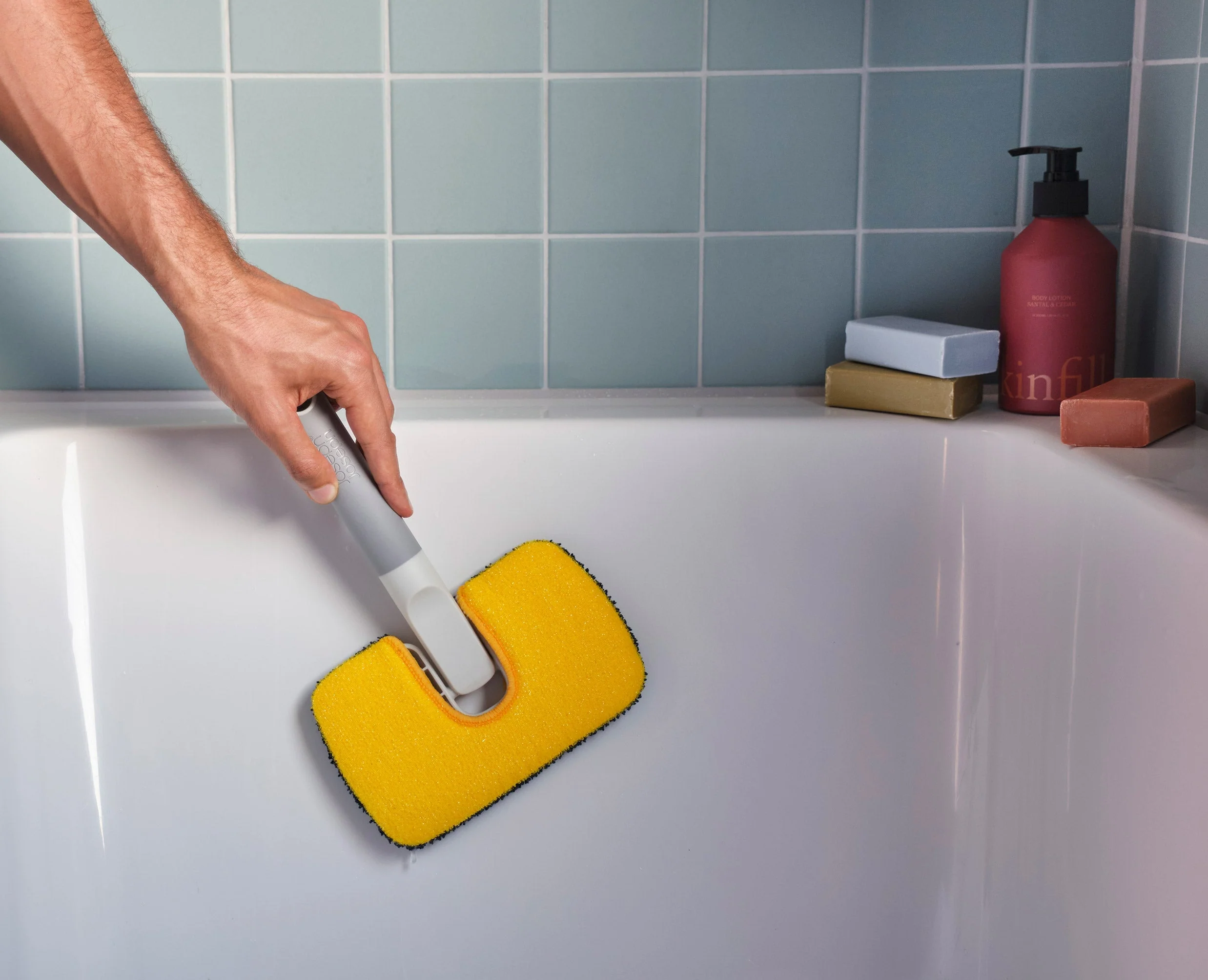 CleanTech™ 2-in-1 Surface Scrubber Tool with Extension Pole - Image 2