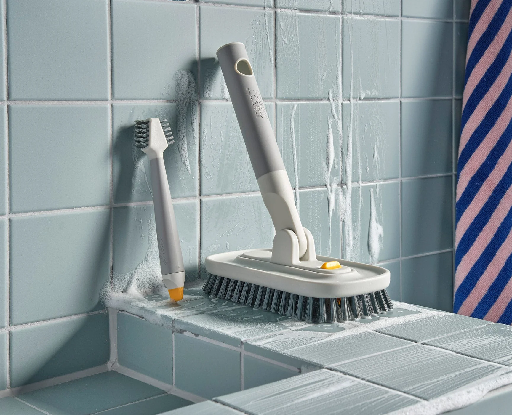 CleanTech™ 2-Piece Tile Scrubber & Spot Cleaning Tool Set - Image 2