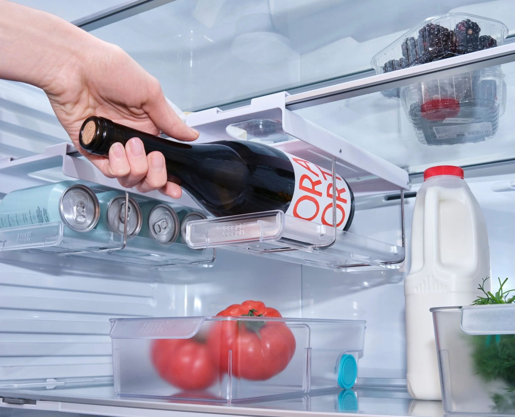 FridgeStore™ Under-Shelf Bottle Holder - 2 Pack - Image 4