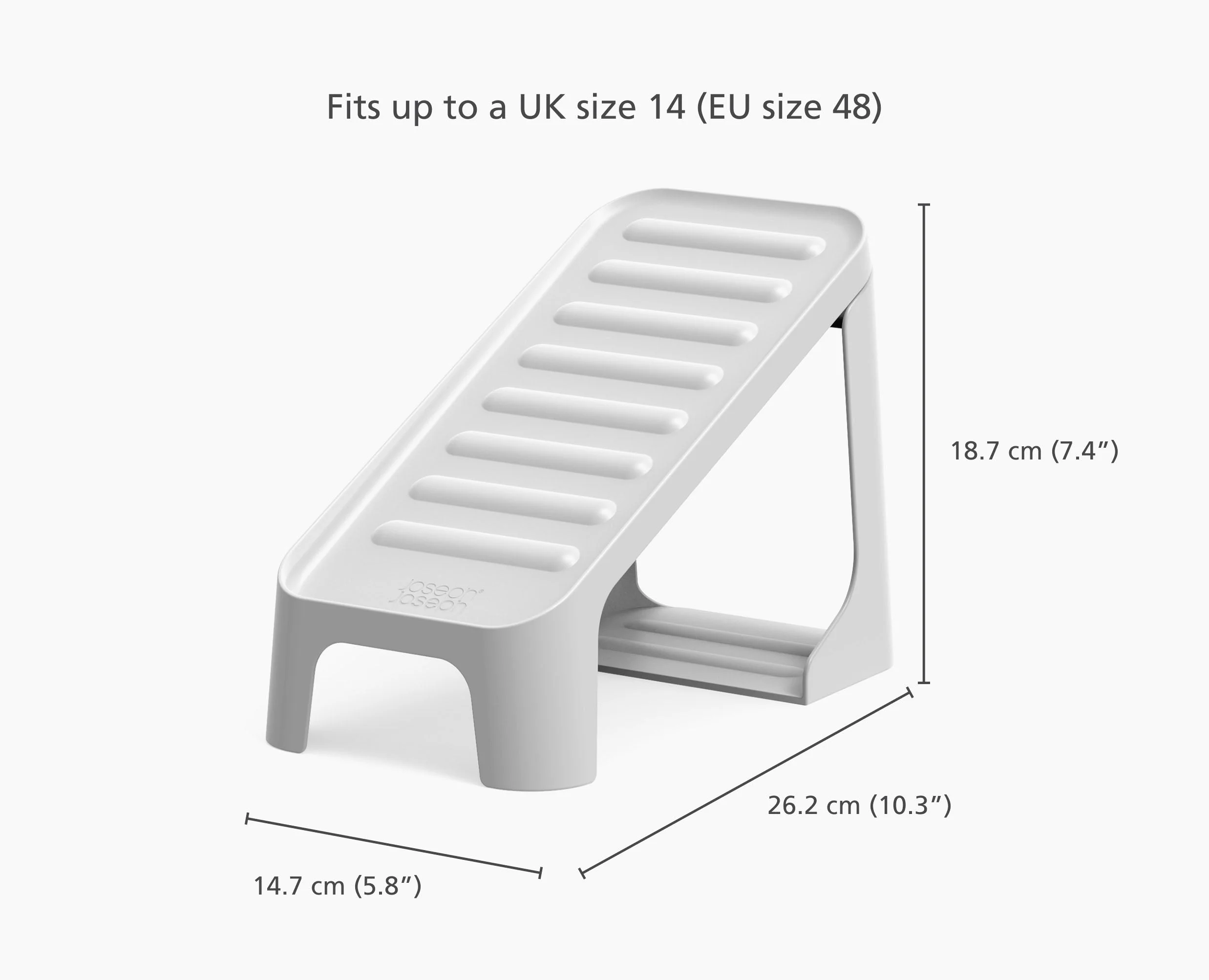 Shoe-In™ Compact 6-piece Ecru Shoe Caddy - Image 5