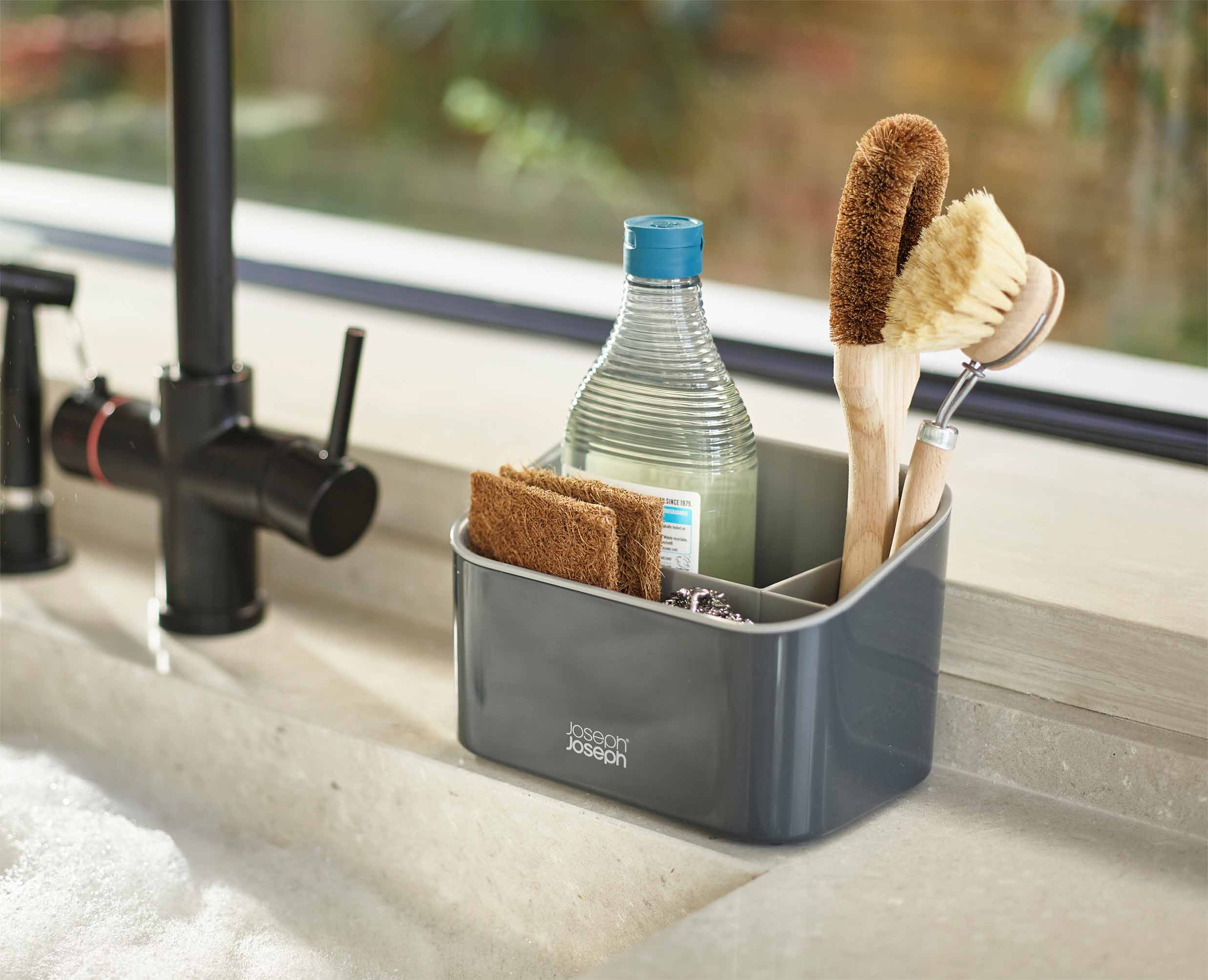 SinkStore™ Tiered Grey Sink Tidy - Image 3