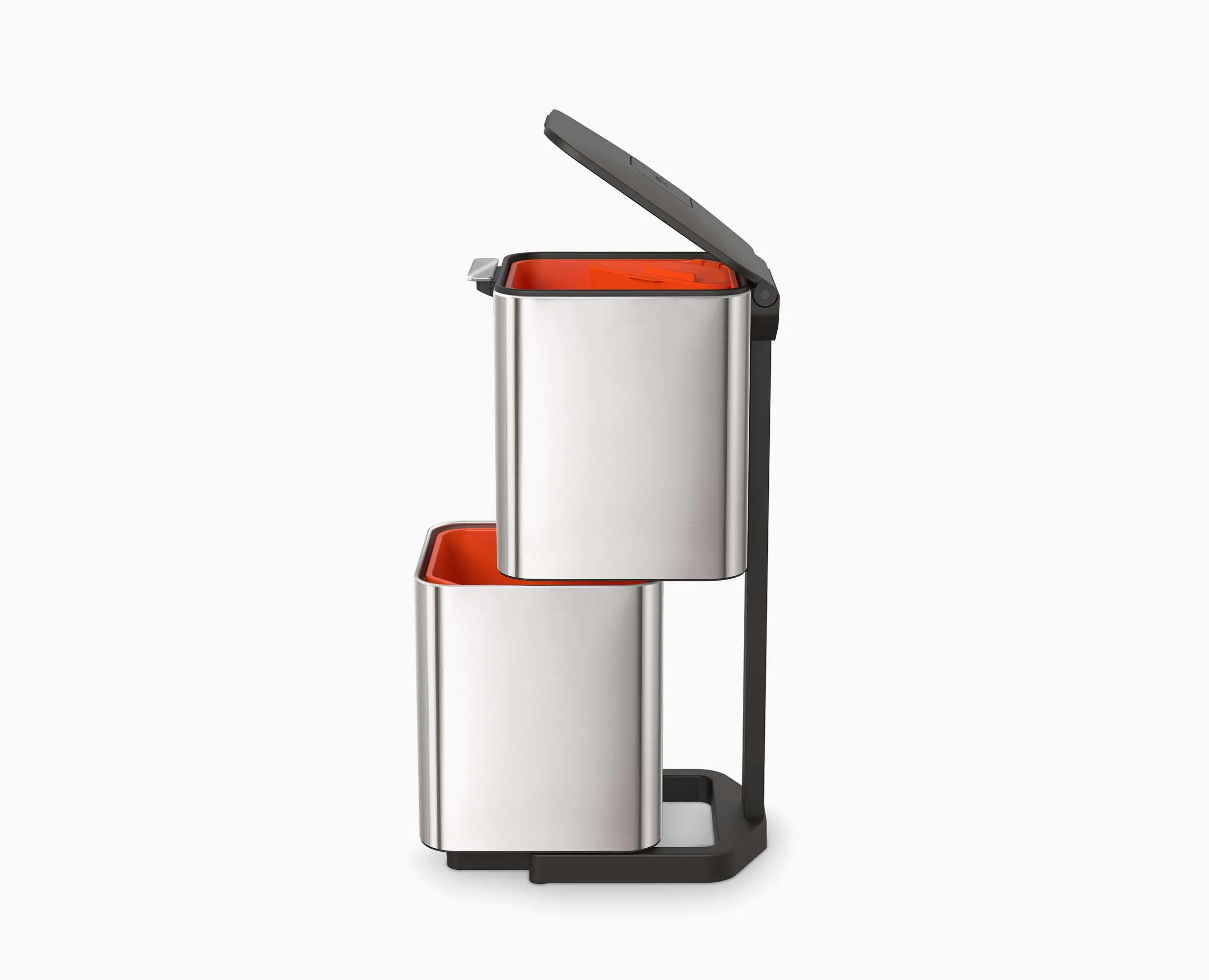Totem Max 60L Stainless-steel Waste & Recycling Bin Starter Set - Image 3